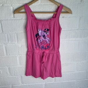 My Little Pony Pink Romper sz M 7/8